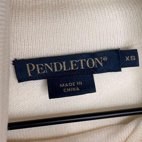PENDLETON Wool Sweater Size XS Turtleneck Minimalist Classic Preppy Quiet Luxury - Picture 6 of 10